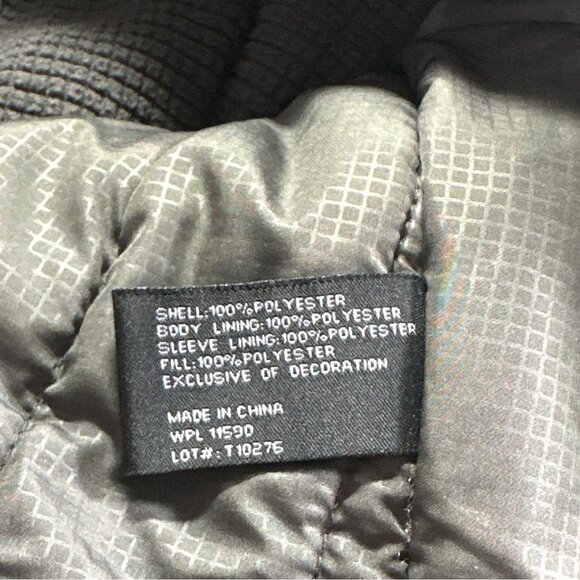 Weatherproof 32° Mens L Polyester Hooded Jacket Gray & Orange Lined Gorpcore - Picture 4 of 9